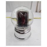 Glass Snow Globe with Chrome Base and Pucture Holder