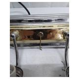 Chrome and Brass Bathroom Vanity Light Fixture - 2 Bulb