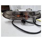 Chrome and Brass Bathroom Vanity Light Fixture - 2 Bulb