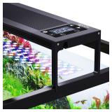SEAOURA 247 LED Aquarium Light for 12-18 Inch Fish Tank, Fish Tank Light for Plants, Auto On Off with Timer, 9 Colors, Adjustable Brightness, Daylight and Moonlight, DIY and Nature Weather Mode, 20W