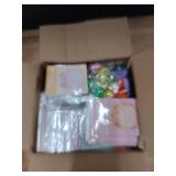 ywevyezc Stationery Party Favors,24 Pack Birthday Goodie Bags with Sticky Notes Pencils Rulers Stickers, Return Gifts for Birthday Party Classroom Rewards Prizes Back to School Supplies