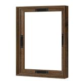 Abtgt 11x14 Canvas Floating Frame with 0.9\ Deep, Brown Floater Frame for Canvas Paintings with Adhesive, Vertical or Horizontal Wall Art frame for Prints Oil Painting Diamond Decor, 1 Pack.in