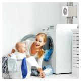 Dryer Duct Lint Trap, Metal Indoor Dryer Vent Box with 4inch 5FT Dryer Vent Hose, 2 Clamps, 2 Stainless Steel Mesh, Secondary Lint Trap for Electric Clothes Dryers -Complete Dryer Vent Cleaning System