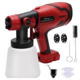 Paint Sprayer for Milwaukee M18 18V Battery, Cordless HVLP Paint Sprayers for House Painting Stain Sprayer for Fence, Furniture, cabinets, Walls, etc. (Battery NOT Included)