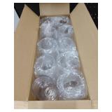 FOCUSLINE 20 Pack 16 Oz Plastic Wine Glasses, Stemless Plastic Wine Cups Heavy Duty, Unbreakable Disposable Wine Glasses for Wedding or Party