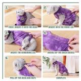 Cat Surgery Recovery Suit for Male and Female Cats, Anti-Licking Onesie After Spay and Neuter Surgery, E-Collar Alternative Tie Dye Outfit, Wound Protective Shirt