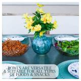 PLASTICPRO Disposable 128 ounce Square Serving Bowls, Party Snack or Salad Bowl, Extra Large Plastic Crystal Clear Pack of 4