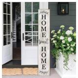 Home Sweet Home Porch Sign Wooden Welcome Sign Vertical Hanging Signs For Standing Front Porch Standing Farmhouse Porch Signs Outdoor Tall Sign Decorations Outdoor Welcome Signs for Porch 47.2H