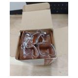 OCONDA 20 Pcs Chair Leg Floor Protectors for Hardwood Floors, Clear Rubber Furniture Sliders with Felt, Silicone Furniture Leg Caps Covers (Fit Square Diameter:1-116\ to 1-716\in)in