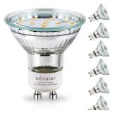 comzler GU10 LED Bulbs, GU10 Light Bulb 5000K Daylight White, LED Bulb Replacement Recessed Track Lighting, 50W Halogen Equivalent, 4W 400LM 110° Wide Beam, Non-dimmable, Pack of 6