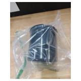 Carlisle FoodService Products Classic Round Storage Container Crock with Lid for Kitchen, Restaurants, Home, Plastic, 2.7 Quarts, Black