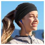 Jesries 10 PCS Women Headbands African Wide Hair Wrap Extra Turban Head Bands for Lady Large Sport Workout Stretch Non-slip Big Hair Bands