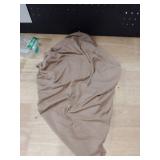 Milumia Womenfts Casual Ruched Mock Neck Tank Top Sleeveless Slim Fit Work Shirt Tops Solid Brown Large