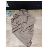 Milumia Womenfts Casual Ruched Mock Neck Tank Top Sleeveless Slim Fit Work Shirt Tops Solid Brown Large