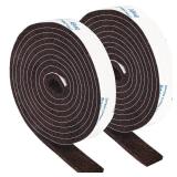 Felt Strip Rolls, 2x 60 Inch Brown Felt Tapes with Adhesive Backing for Furniture