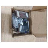 WWFFEN 4 Barn Door Floor Guide Bearing Design, Sliding Barn Door Floor Guide Adjustable Rollers at The Bottom Strong and Durable Steel Frame.Silver