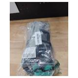 SHINE HAI Retractable Hands Free Dog Leash with Dual Bungees for 2 Dogs, Adjustable Waist Belt, Reflective Stitching Leash for Running Walking Hiking Jogging Biking Black - Gray