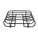 Nexgrill BBQ Rib Rack, Non-Stick Smoker Accessory for Outdoor Grilling and Cooking, Holds Up to 4 Racks of Ribs, Built-In Handles, Compatible with Grills, Smokers, and Ovens, Black - 530-0026