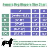 wegreeco Washable Female Dog Diapers Highly Absorbent Reusable Diapers for Dog in Heat Period, 3 Pack (Dog Bone, Small)