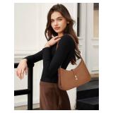 CLUCI Shoulder Bag for Women, Purses for Women, Handbag Hobo Bags Vegan Leather Crossbody Purse with Adjustable Strap Brown