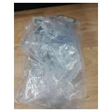 Explore Land Clear Luggage Cover Tough Protector Fits for 24 Inches Suitcase for Travel Airplane (PVC, M)