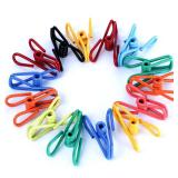 Riveda 30 Pack Assorted Chip Bag Clips Utility - PVC 2 Inch Coated Colorful Sealer for Sealing Food - Paper Holder, Clothesline Clip for Laundry Hanging, Kitchen Bags, Multipurpose Clothes Pins