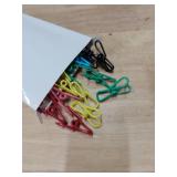 Riveda 30 Pack Assorted Chip Bag Clips Utility - PVC 2 Inch Coated Colorful Sealer for Sealing Food - Paper Holder, Clothesline Clip for Laundry Hanging, Kitchen Bags, Multipurpose Clothes Pins