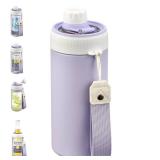 MAISON HUIS 4 In 1 Beer Can Cooler Bottle Holder with Drinking Spout Lid for 12oz Regular, Slim Skinny Cans Bottles,Sealed Insulated Double Wall Vacuum Stainless Steel Can Keeps Your Drinks Cold