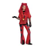 Descendants Red Deluxe Costume, Official Disney Descendants The Rise of Red Costume Jumpsuit, Wig not Included, Child Size (7-8)