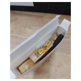 Briwooody 2 Pack Wooden Curtain Rod Brackets Curtain Rod Holder Wood Brackets Classics 3 12\ Return Bracket for 2\in Pole (Wood Color)in