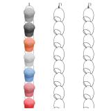 Yerliker 16 Pieces Hat Rack Wig Holder over The Door Baseball Hat Holder Wall Mounted Hanging Wig Organizer for Closet Display Storage Rack with 2 Hooks for Tie Scarf(Black)