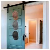 Yerliker 16 Pieces Hat Rack Wig Holder over The Door Baseball Hat Holder Wall Mounted Hanging Wig Organizer for Closet Display Storage Rack with 2 Hooks for Tie Scarf(Black)