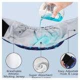 Leekalos Male Dog Diapers, Dog Belly Bands for Male Dogs Wraps Washable Doggie Diapers High Absorbing Dog Belly Bands?5 Pack?