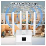 WiFi Extender, 2024 Fastest WiFi Booster 1200Mbps Dual Band (5GHz2.4GHz) WiFi Extenders Signal Booster for Home, WiFi Repeater with Ethernet Port Covers up to 10000sq. ft and 55 Devices