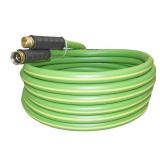 HQMPC Garden Hose 58\IDx20ft Hose Durable PVC Non Kinking Heavy Water Hose with Brass Hose Fittings (20 FEET)in