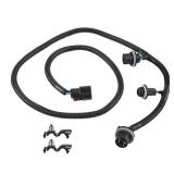 WMPHE Driver Side Tail Lamp Wiring Harness Compatible with Chevy Silverado GMC Sierra 1500 2500HD 3500HD 2016 2017 2018 2019, Replacement for 23295978, Tail Light Wire Socket Wiring Harness Kit