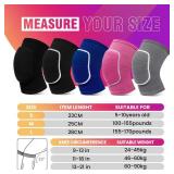RYBTB Volleyball Knee Pads,Knee Pads for Women,Men,Kids,Girls,Knee Brace for Basketball Volleyball Football Dance Yoga Tennis Running Cycling Workout Climbing (Black, Medium)