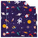 AircooL Birthday Wrapping Paper For Kids Girls Boys Women Men, Outer Space Design Wrapping Papers, Space Wrapping Paper 6 Sheets Folded Flat 20x28 inches per sheet