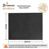 Under Grill Mats for Outdoor Grill - 48x40 Inch BBQ Mat for Under Barbecue - Double-Sided Fireproof Patio and Deck Protector Mat - Fire Pit Mat -Oil-Proof Grill Floor Pads - Stove Mat Patio Accessorie