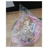 1 Pack 3 Blankets Super Soft Fluffy Premium Fleece Pet Blanket Flannel Throw for Dog Puppy Cat Paw BrownPinkWhite Small(23x16 inch)