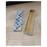 Handicrafts Home Handmade Moroccan Pattern Inspired Decorative Box, Medium Storage Organizer for Neck Chains, Watches, Memory Keepsakes - Boho Style Treasure Box, Multipurpose Gift, Grey, 10x2.5x1.5