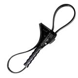 Boa BO13010 Constrictor Strap Wrench with 12\ Body and 39\in Strap, Black Powder Finishin