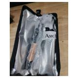 Dual Voltage Curling Iron 2-in-1 Curling Iron 1 Inch,(100V~240V) Dual Voltage Hair Straightener Travel CurlingIron European Flat Iron(Black)