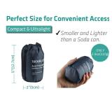 TREKOLOGY Ultralight Inflatable Camping Travel Pillow - ALUFT 2.0 Compressible, Compact, Comfortable, Ergonomic Inflating Pillows for Neck and Lumbar Support While Camp, Hiking, Backpacking