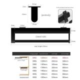 BaiNong pull out closet rod pull out pants rack for closet valet rod closet black valet rods for closets 9-12 inch telescopic trouser rack shallow cabinet organize pants and clothes