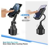 Miracase Cup Holder Phone Mount for Car, Universal Phone Holders for Your Car, Long Neck Adjustable Car Cup Cell Phone Mount for iPhone Samsung Google and All 4.0-7.0 inches Smartphones