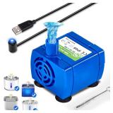 Cat Water Fountain Pump, Pet Water Fountain Pump Replacement Pump DR-DC160 Motor for for Round, Cubic, Flower Cap Cat Fountain