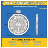 Upgraded DG47-00043B WB30T10116 9\ Dual Radiant Surface Element Compatible with Samsung GE Electric Range, WB30X38930 10\in Heater Radiant-Dual Replace DG47-00043A PS4240841 AP5576877 PS16225970in