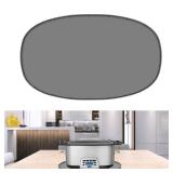 Heat Resistant Mat for 6-8 Quart Slow Cooker, Kitchen Heat Resistant Silicone Trivet?Oval Thickened Silicone Non Slip Heat Resistant Mat