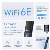 TP-Link AXE5400 WiFi 6E USB Adapter for Desktop PC (Archer TXE70UH) Tri-Band Wireless Network Adapter, Ultra-Low Latency, MU-MIMO, OFDMA, Refined Security, WPA3, Supports Windows 1110 - Retail: $99